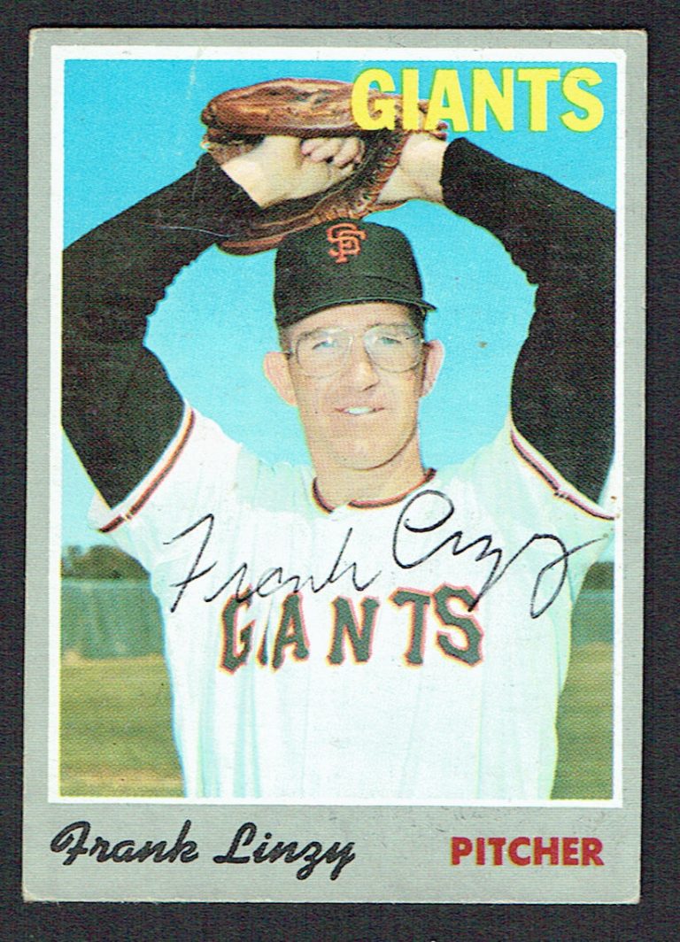 Frank Linzy #77 signed autograph auto 1970 Topps Baseball Trading Card
