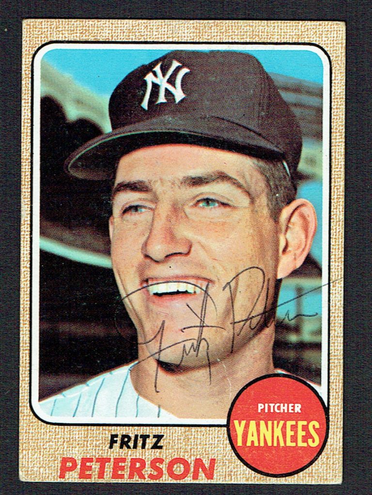 Fritz Peterson #246 signed autograph auto 1968 Topps Baseball Trading Card