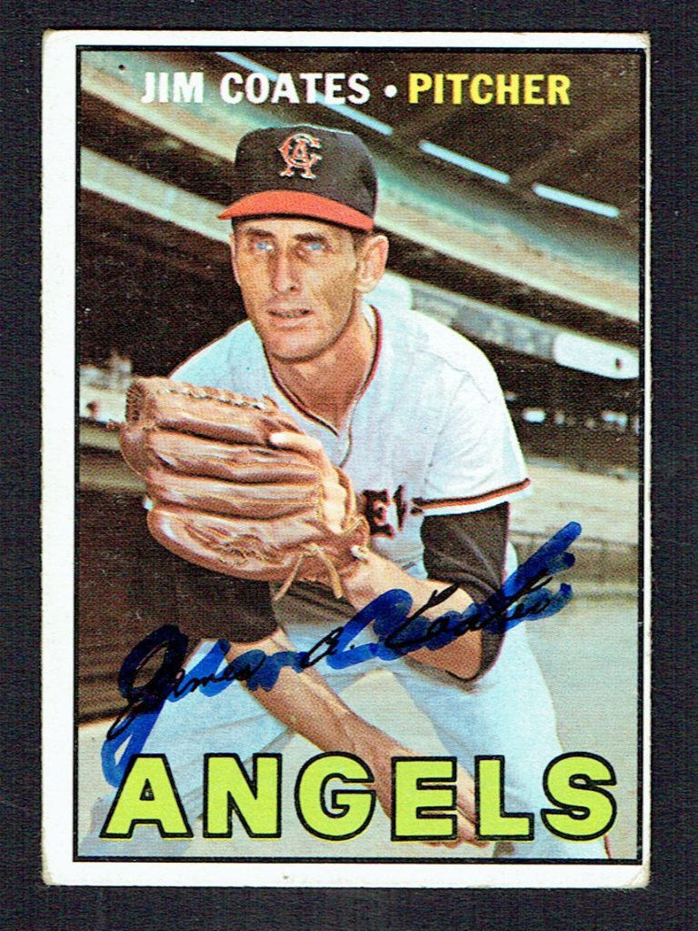 Jim Coates #401 signed autograph auto 1967 Topps Baseball Trading Card
