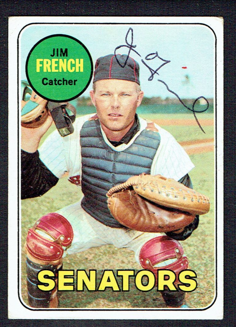 Jim French #199 signed autograph auto 1969 Topps Baseball Trading Card