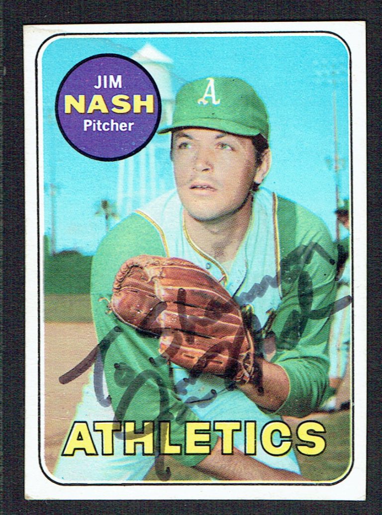 Jim Nash #546 signed autograph auto 1969 Topps Baseball Trading Card