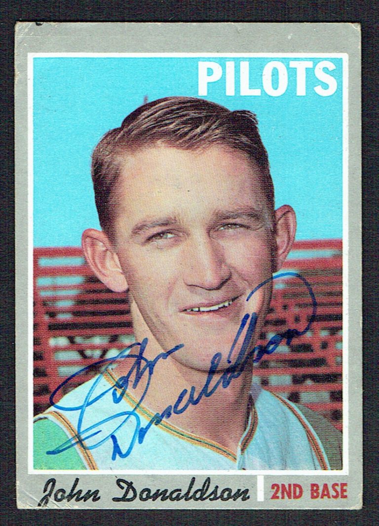 John Donaldson #418 signed autograph auto 1970 Topps Baseball Trading Card