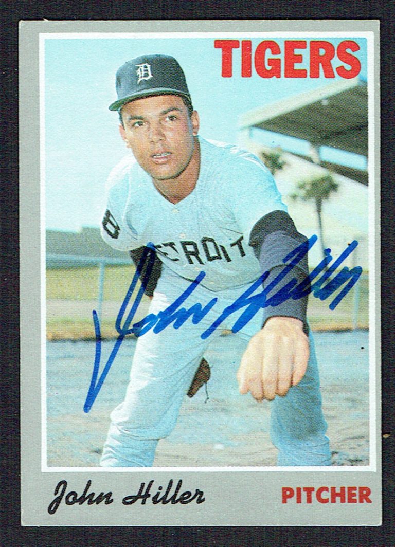 John Hiller #12 signed autograph auto 1970 Topps Baseball Trading Card