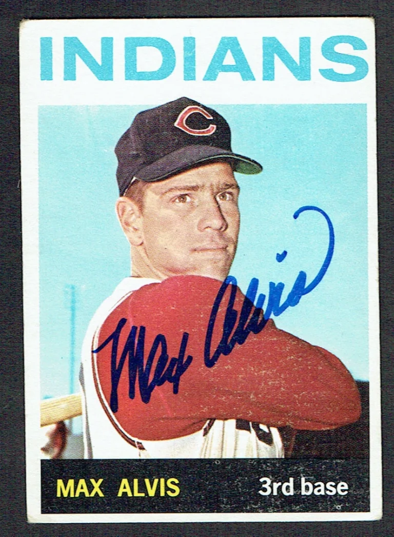 Max Alvis #545 signed autograph auto 1964 Topps Baseball Trading Card