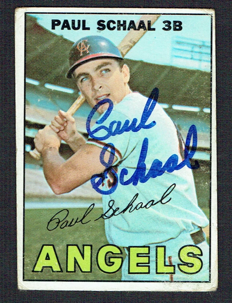 Paul Schaal #58 signed autograph auto 1967 Topps Baseball Trading Card