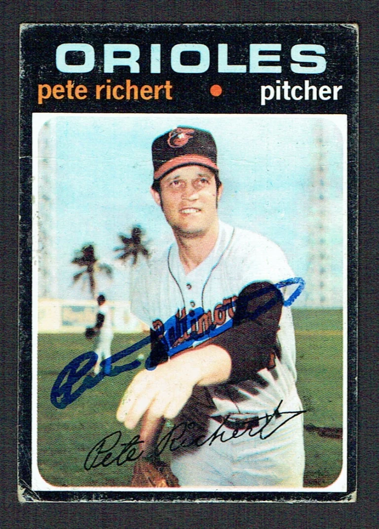 Pete Richert #273 signed autograph auto 1971 Topps Baseball Trading Card