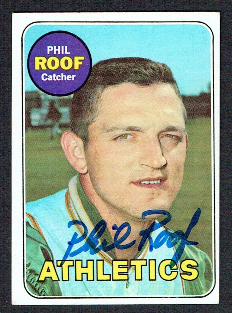 Phil Roof #334 signed autograph auto 1969 Topps Baseball Trading Card