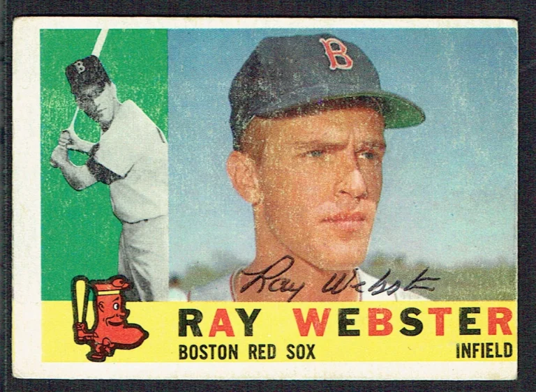 Ray Webster #452 signed autograph auto 1960 Topps Baseball Trading Card