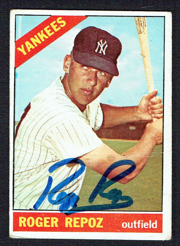 Roger Repoz #138 signed autograph auto 1966 Topps Baseball Trading Card