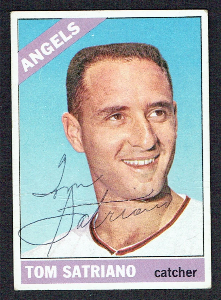 Tom Satriano #361 signed autograph auto 1966 Topps Baseball Trading Card