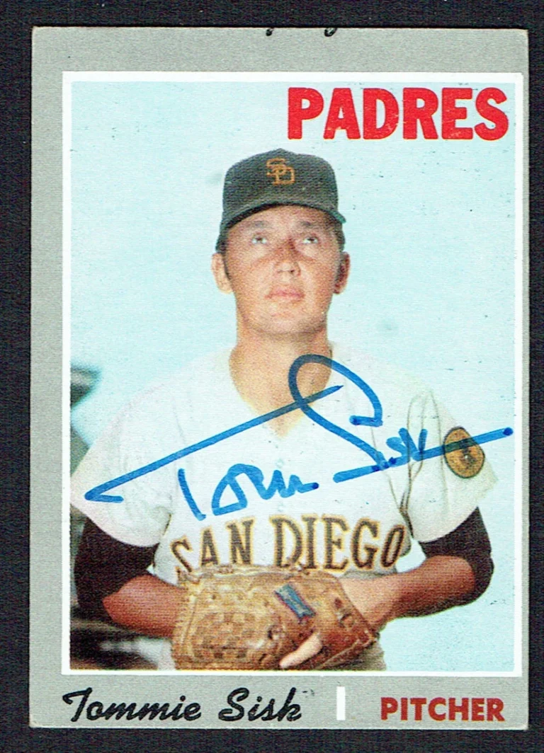Tommie Sisk #374 signed autograph auto 1970 Topps Baseball Trading Card