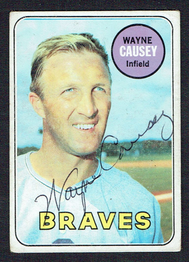 Wayne Causey #33 signed autograph auto 1969 Topps Baseball Trading Card