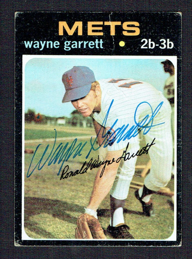 Wayne Garrett #228 signed autograph auto 1971 Topps Baseball Trading Card