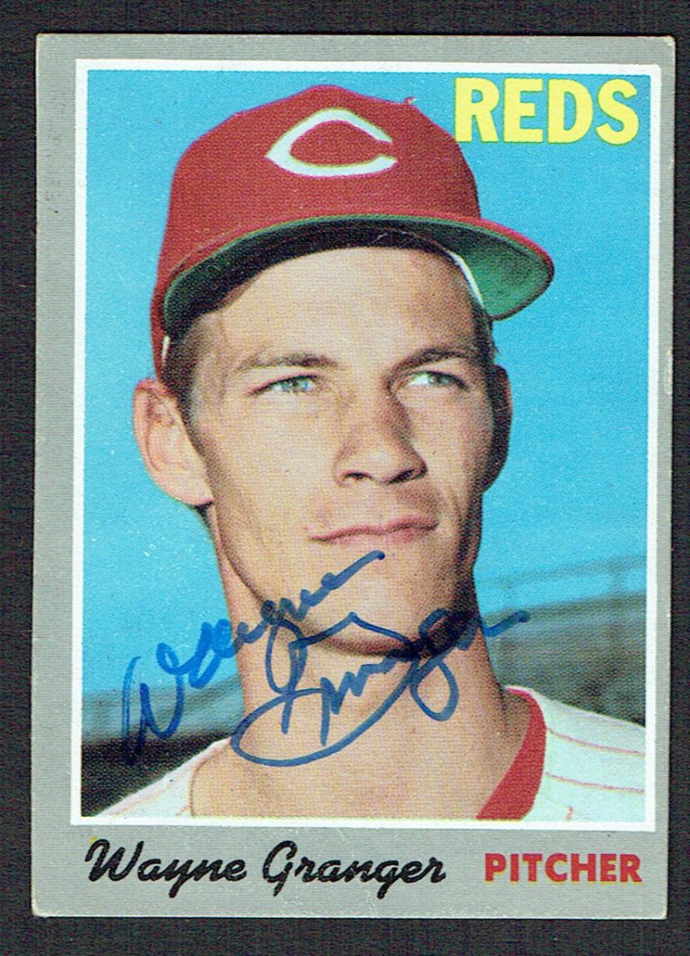 Wayne Granger #73 signed autograph auto 1970 Topps Baseball Trading Card