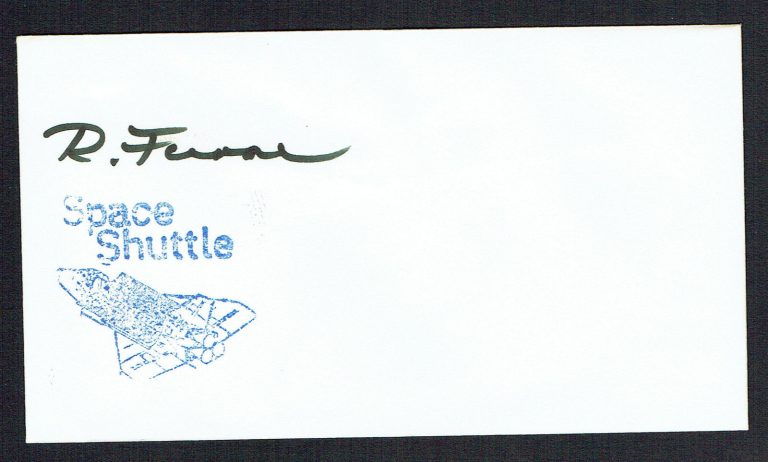 Reinhard Furrer signed autograph auto Envelope / Cover NASA Astronaut d. 1995