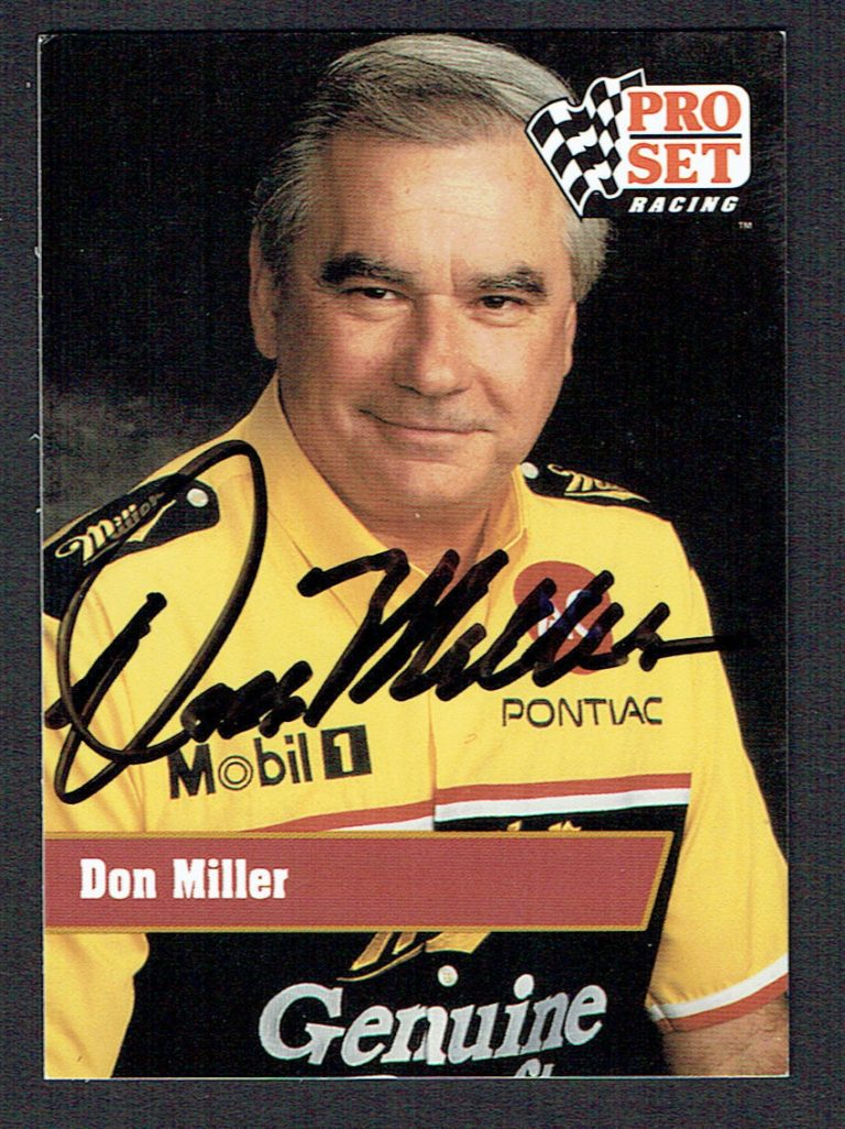 Don Miller #10 signed autograph auto 1991 Pro Set NASCAR Trading Card