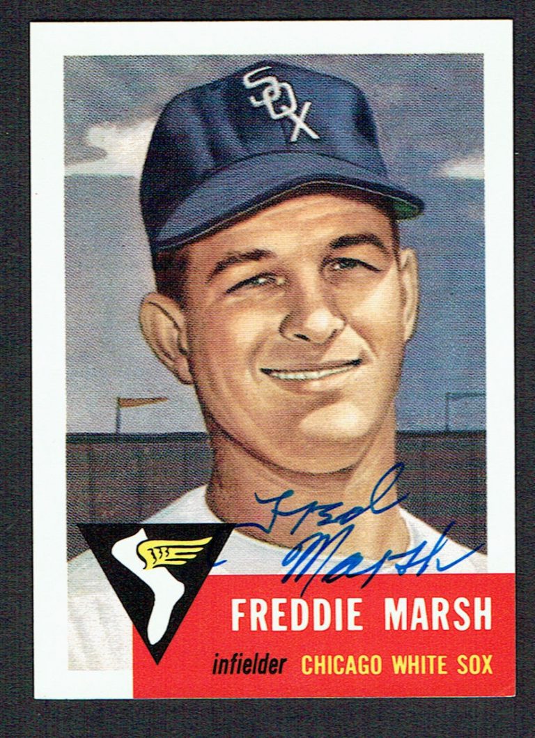 Freddie Marsh (d. 2006) #240 signed autograph auto 1991 Topps 1953 Archives Card