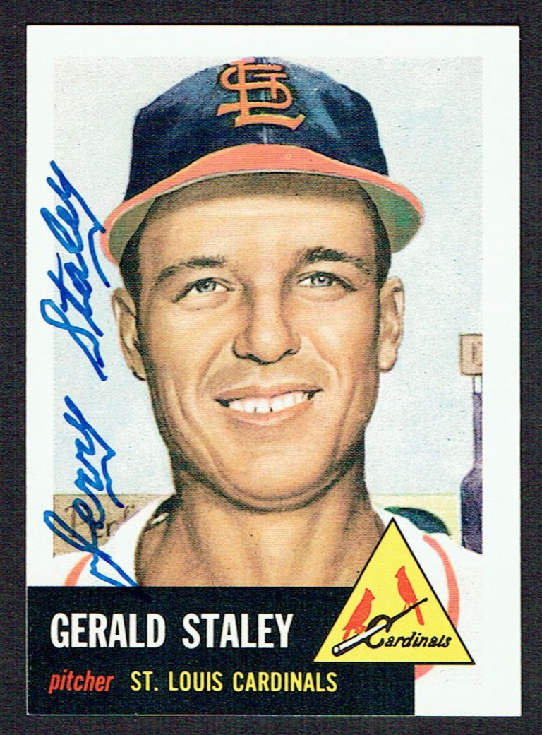 Gerald Staley (d. 2008) #56 signed autograph auto 1991 Topps 1953 Archives Card