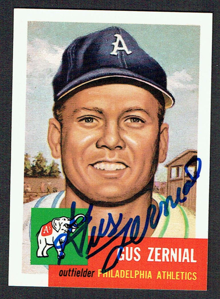 Gus Zernial (d. 2011) #42 signed autograph auto 1991 Topps 1953 Archives Card