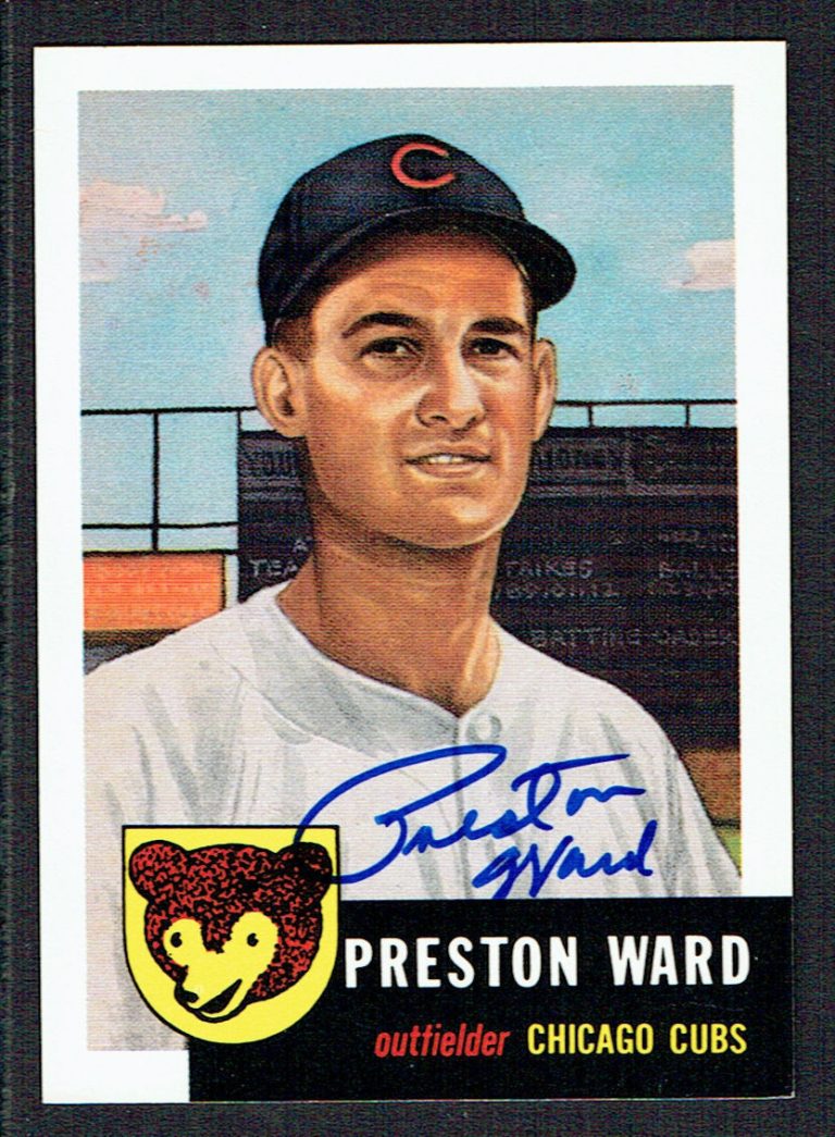 Preston Ward (d. 2013) #173 signed autograph auto 1991 Topps 1953 Archives Card