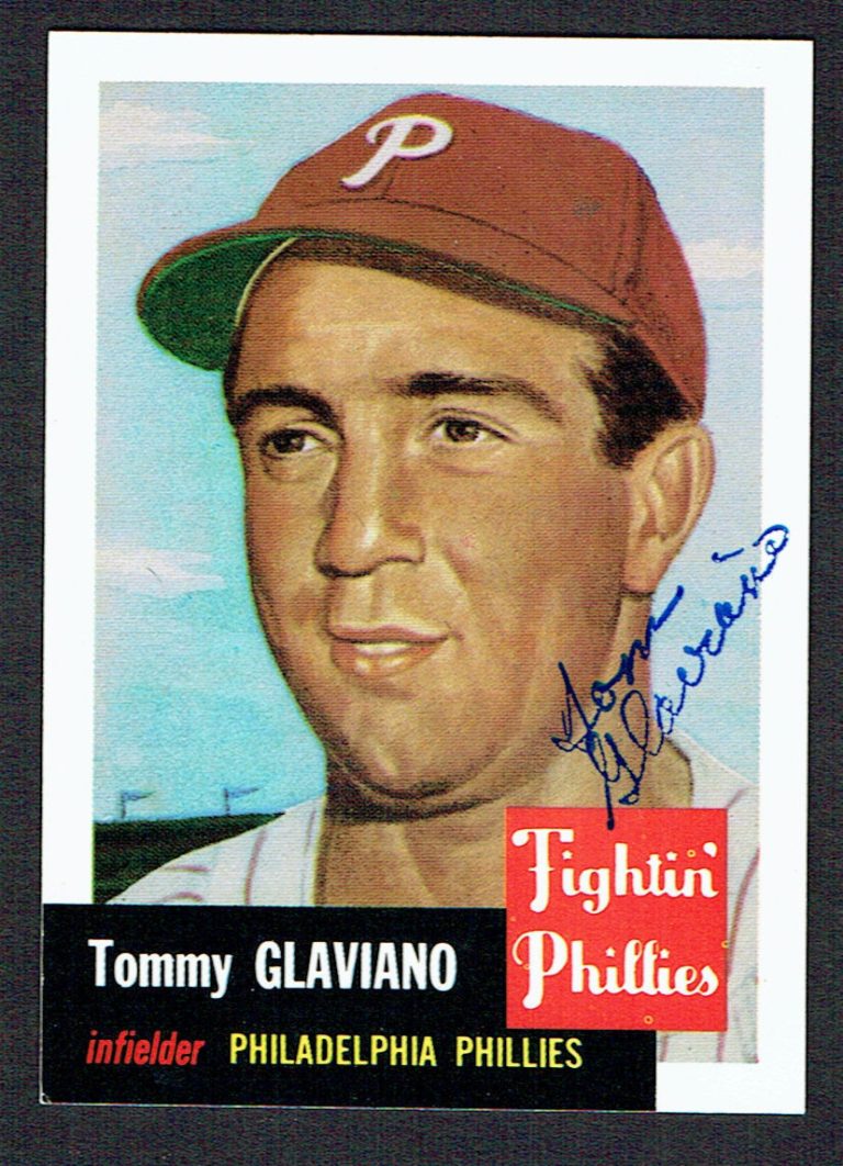 Tommy Glaviano (d. 2004) #14 signed autograph auto 1991 Topps 1953 Archives Card