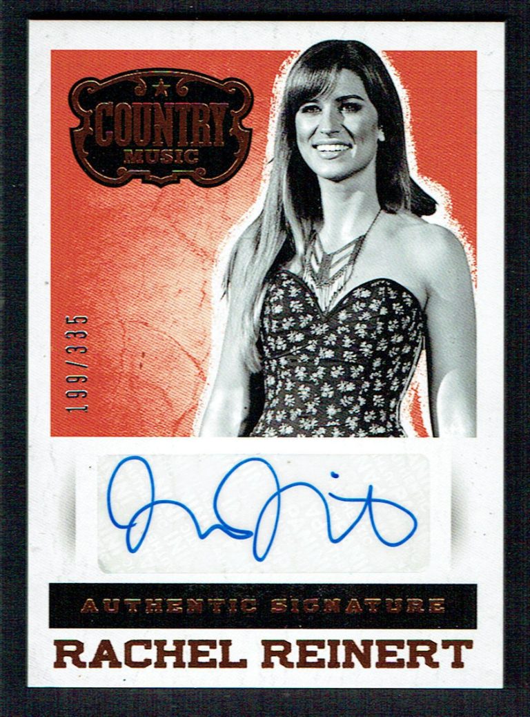 Rachel Reinert signed autograph auto 2014 Panini Country Music Card S-RR 199/335