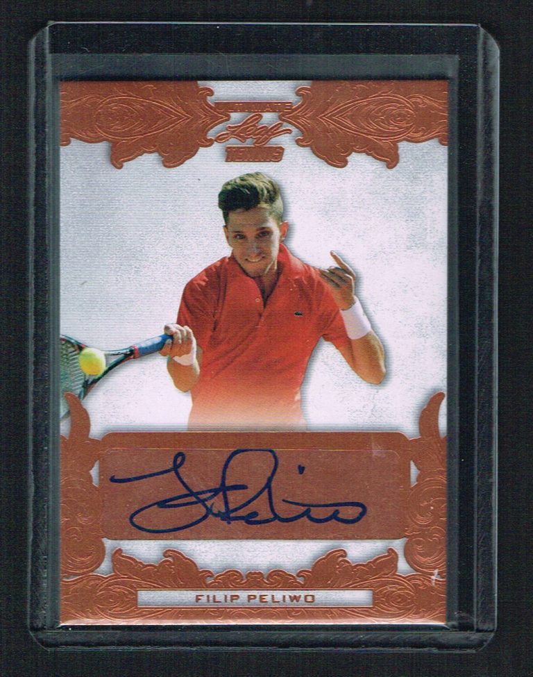 Filip Peliwo #BA-FP1 signed autograph 2015 Leaf Ultimate Tennis Bronze Auto