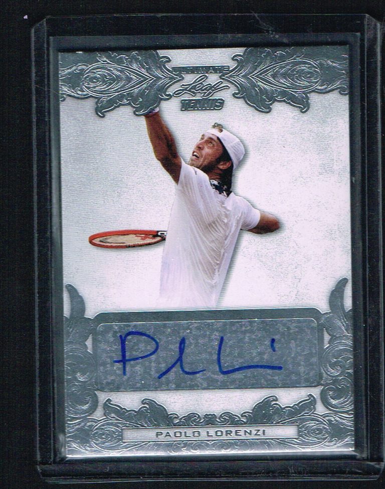 Paolo Lorenzi #BA-PL1 signed autograph 2015 Leaf Ultimate Tennis Silver Auto