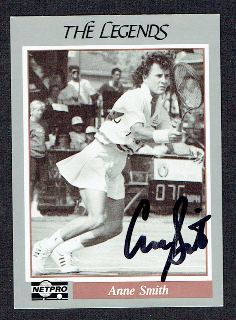 Anne Smith #30 signed autograph auto 1991 NetPro Legends Tennis Card