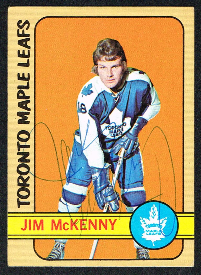 Jim McKenny #54 signed autograph auto 1972-73 Topps Hockey Trading Card