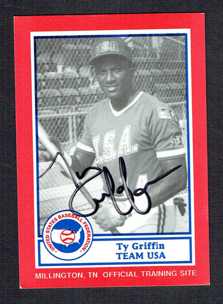 Ty Griffin #2 signed autograph auto 1990 US Federation Team USA Card