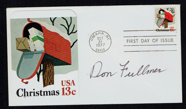 Don Fullmer (d. 2012) signed autograph First Day Cover FDC Boxer Record 54-20-5