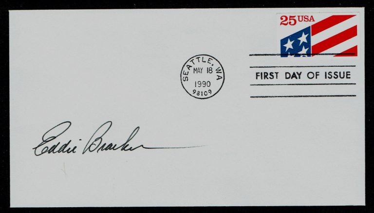 Eddie Bracken (d. 2002) signed autograph First Day Cover Roy Walley in Vacation