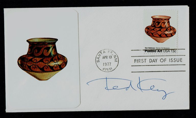 Ted Key (d. 2008) signed autograph First Day Cover FDC Creator Cartoonist HAZEL