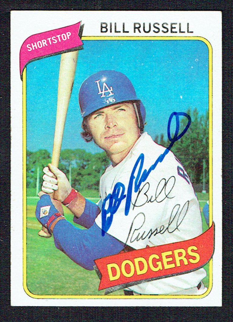 Bill Russell #75 signed autograph auto 1980 Topps Baseball Trading Card