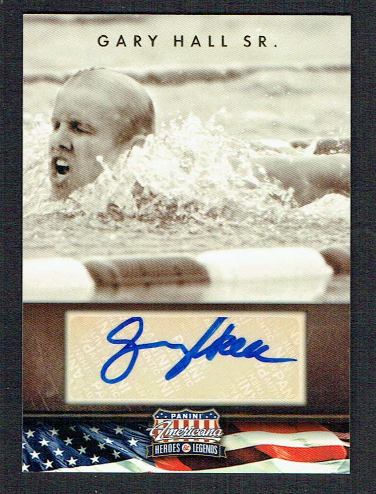 Gary Hall Sr. signed autograph auto 2012 Panini Americana Heros & Legends 88/299