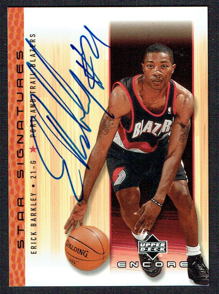 Erick Barkley signed autograph auto 2001 Upper Deck Encore Star Signatures Card