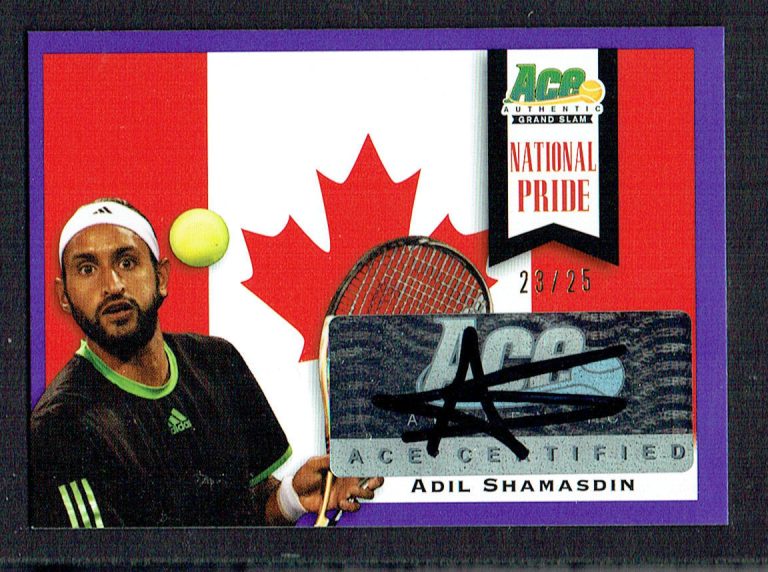 Adil Shamasdin signed autograph auto 2013 Ace Authentic National Pride 23/25