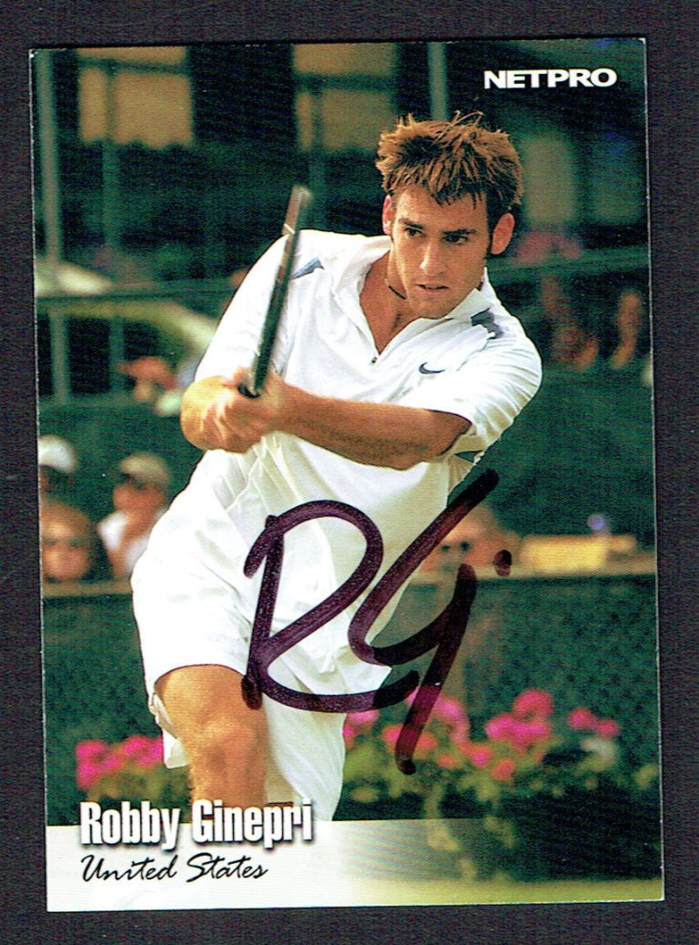 Robby Ginepri #59 signed autograph auto 2003 NetPro Tennis Trading Card