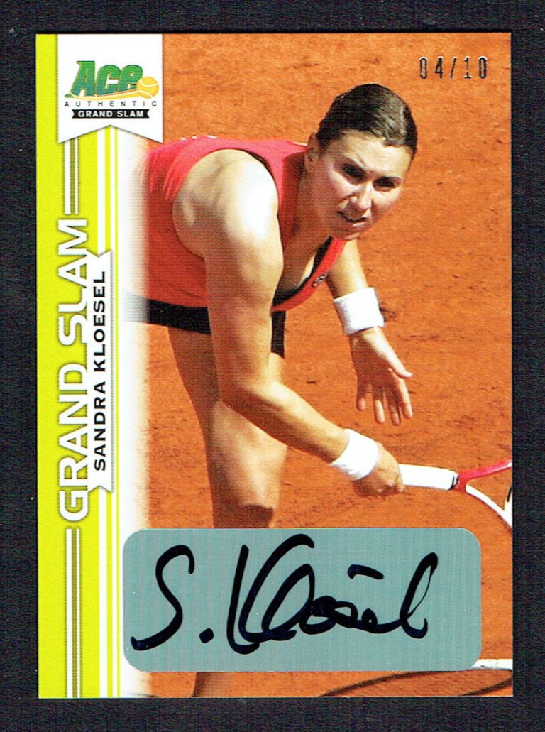 Sandra Kloesel signed autograph auto 2013 Ace Authentic Grand Slam Tennis 4/10