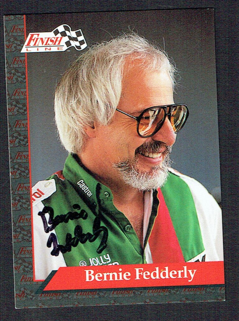 Bernie Fedderly #52 signed autograph auto 1993 Finish Line NHRA Trading Card