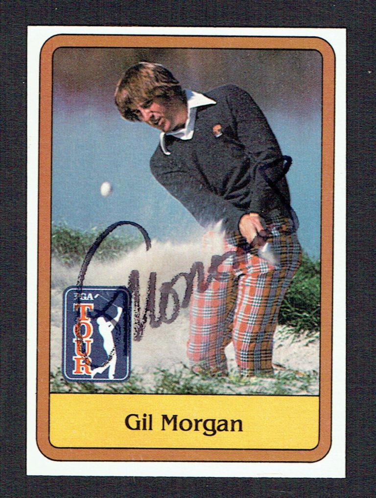 Gil Morgan #28 signed autograph auto 1981 Donruss Golf Trading Card