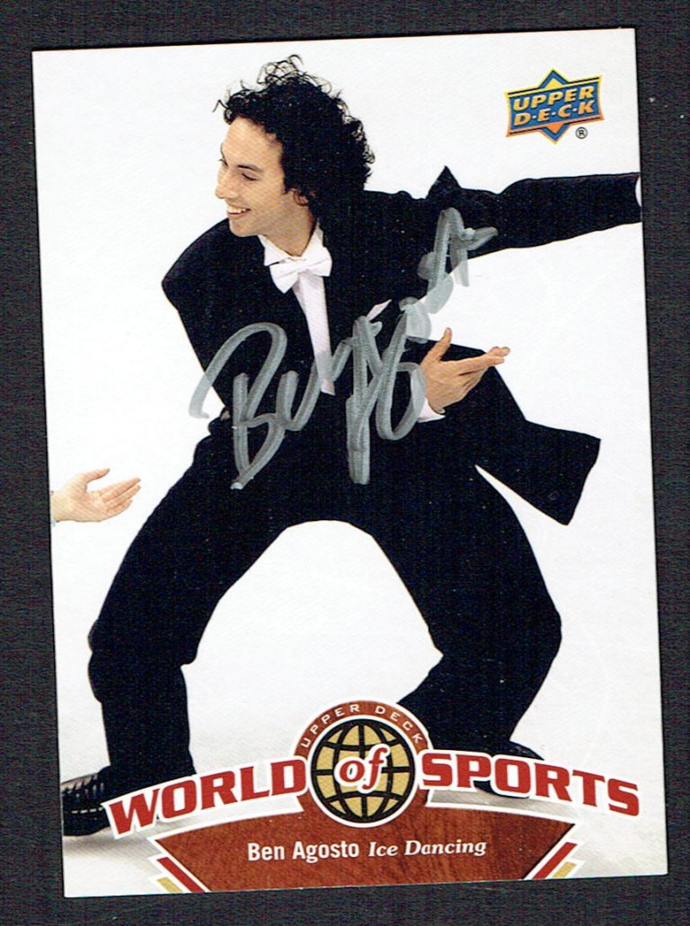 Ben Agosto #233 signed autograph auto 2010 Upper Deck World of Sports card