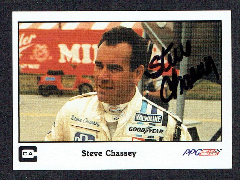 Steve Chassey #3 signed autograph auto 1987 A&S Racing PPG Indy Trading Card