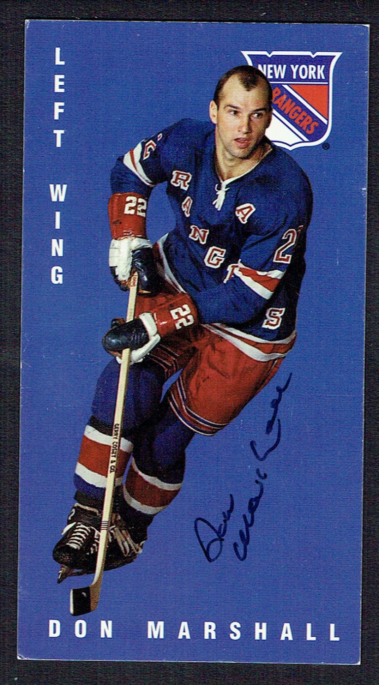 Don Marshall #88 signed autograph auto 1994 Parkhurst Tall Boy Hockey Card