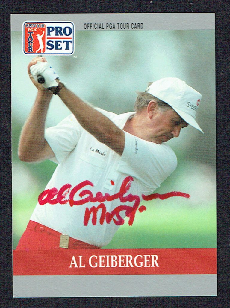 Al Geiberger #95 signed autograph auto 1990 Pro Set Golf Trading Card