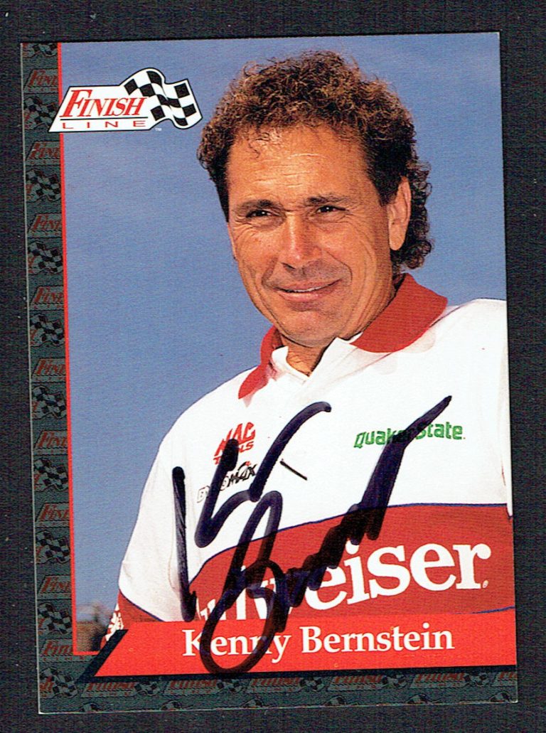 Kenny Bernstein #10 signed autograph auto 1993 Finish Line NHRA Trading Card