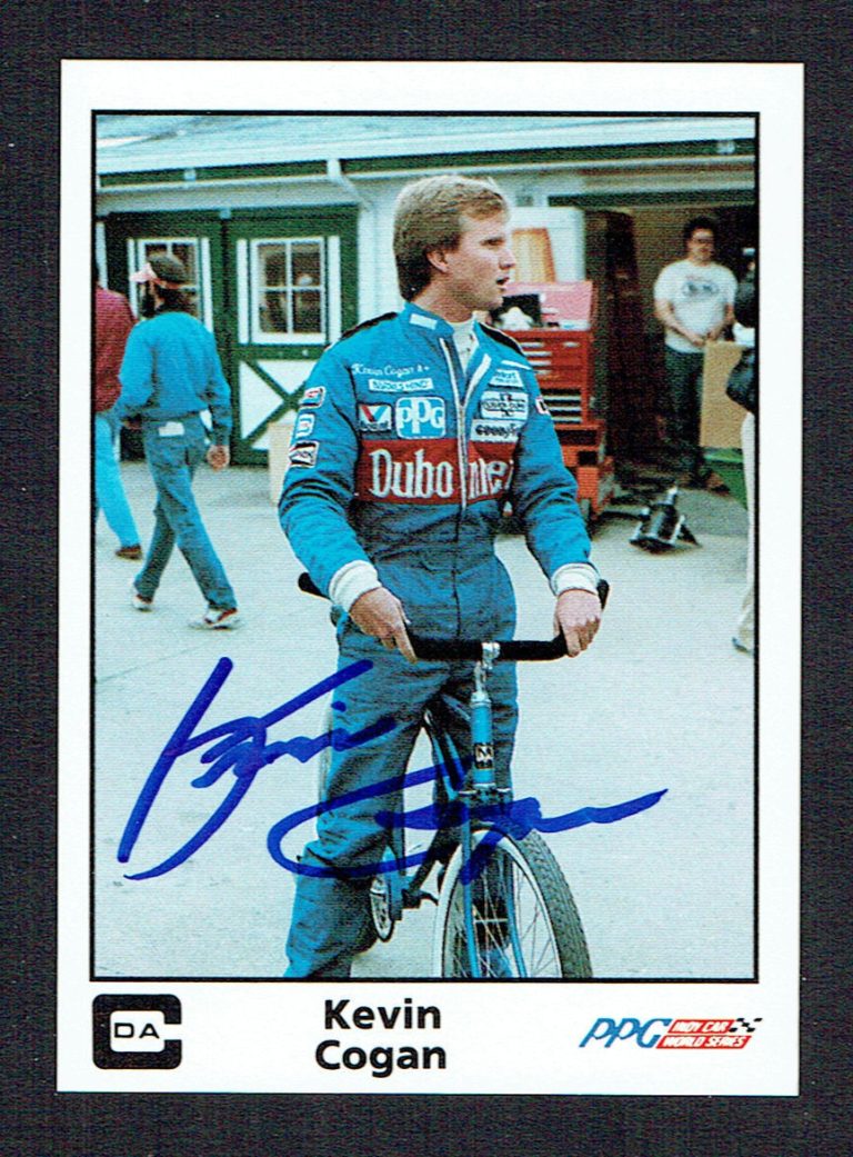 Kevin Cogan #47 signed autograph auto 1985 A&S Racing PPG Indy Trading Card