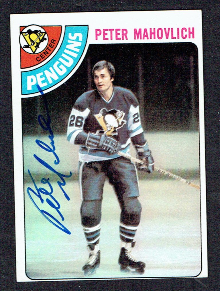 Peter Mahovlich #51 signed autograph auto 1978-79 Topps Hockey Trading Card