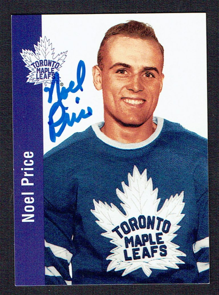 Noel Price #131 signed autograph 1994 Parkhurst Missing Link 1956-57 Card